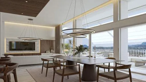 Plot of land in Pto. Sóller with sea views and housing project with swimming pool