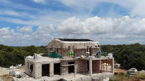 Beautiful new build finca in shell construction near Ses Salines Beautiful new build finca in shell construction near Ses Salines
