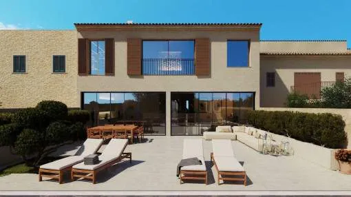 Exclusive new-build townhouse with finca flair in Ses Salines Exclusive new-build townhouse with finca flair in Ses Salines