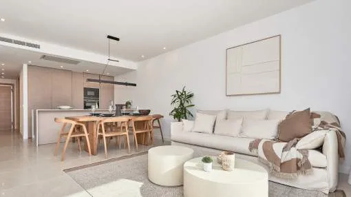 Modern lifestyle and nature – Garden apartment with terrace close to the beach in Sant Elm