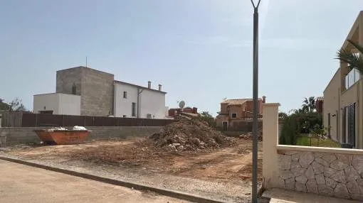 Beautiful building plot in Dalt in Sa Rapita with project