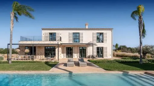 Mediterranean new-build finca with high-quality fittings and large pool near Portocolom