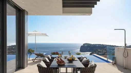Elegant designer-villa with fantastic sea views in Cala Llamp