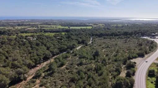 Plot with building permit near Portocolom