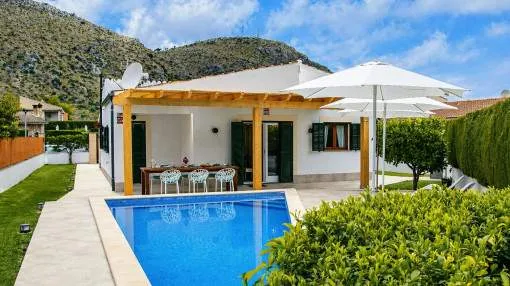 Refurbished chalet with pool and vacation rental license in Pto. Alcudia