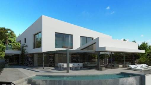 Beautiful villa-project in Costa d'en Blanes with views of the marina of Portals Beautiful villa-project in Costa d'en Blanes with views of the marina of Portals