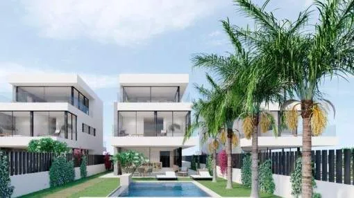 Newly-built project including the construction of a modern, minimalistic villa on the 1st sea line of Llenaire