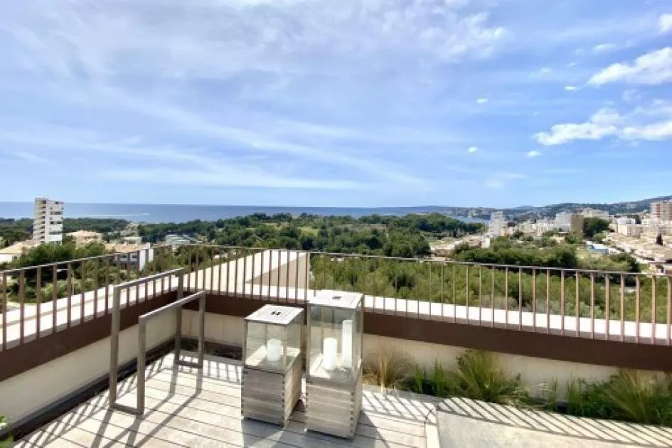 Elegant triplex-apartment with panoramic views, roof-terrace and private jacuzzi in La Bonanova