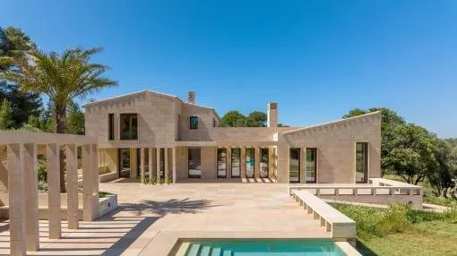 Exclusive newly-built finca with enchanting panoramic views in an absolutely unique location near Es Carritxo Exclusive newly-built finca with enchanting panoramic views in an absolutely unique location near Es Carritxo
