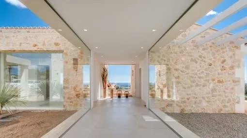 Newly-built finca with views of the sea in Arta