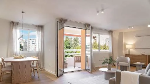 Exclusive apartment with three terraces and views of the Palma Tennis Club, in Santa Catalina