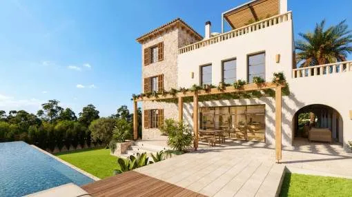 Planned Mediterranean-Style Design Villa with Pool in Cala Figuera