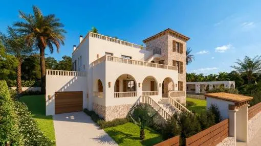 Planned Mediterranean-Style Design Villa with Pool in Cala Figuera