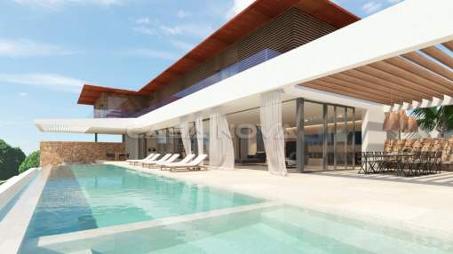 Cala Vinyes - Luxury villa Mallorca under construccion in 2nd sea line Cala Vinyes - Luxury villa Mallorca under construccion in 2nd sea line