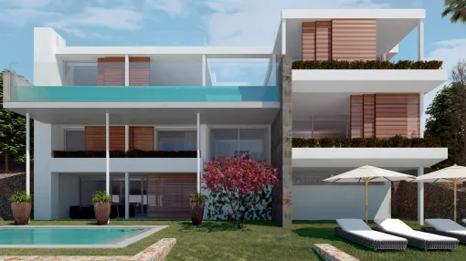 Beautiful Villa under construction in the bay Santa Ponsa Beautiful Villa under construction in the bay Santa Ponsa
