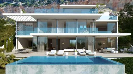 Exciting Newly Built Villa in Puerto de Andratx with Impressive Sea Views!