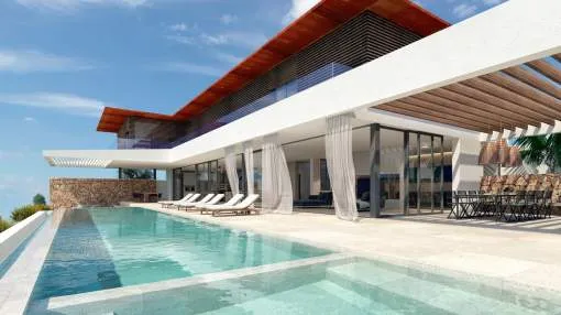 Building land with license and approved project for a luxury villa in Cala Vinyes Building land with license and approved project for a luxury villa in Cala Vinyes