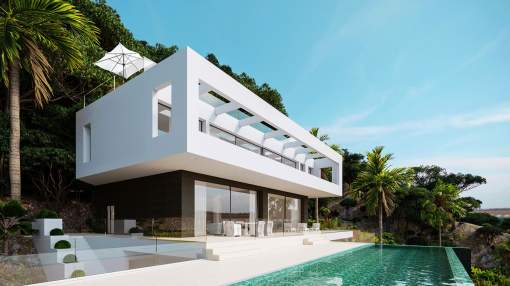 New designer villa in Son Vida with magnificent panoramic sea views New designer villa in Son Vida with magnificent panoramic sea views