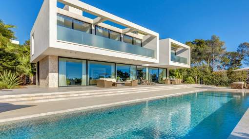 New sea view villa of exceptional quality and design in Cas Catala New sea view villa of exceptional quality and design in Cas Catala