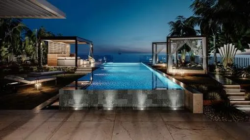 Plot with approved project and license to build a spectacular villa on the first line of the sea from Port Adriano Plot with approved project and license to build a spectacular villa on the first line of the sea from Port Adriano