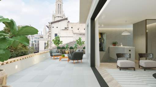 Design penthouse in the heart of the old town. Design penthouse in the heart of the old town.