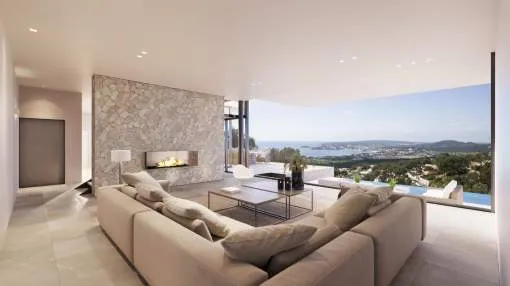 New build villa with spectacular sea views above Puerto Portals New build villa with spectacular sea views above Puerto Portals