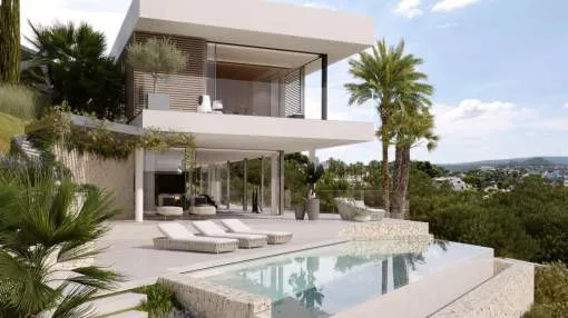 Fantastic new build villa with sea and panoramic views in Costa de la Calma