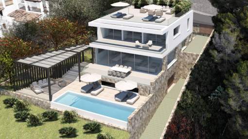 Plot with a building licence and sea views in the southwest, Portals Nous Plot with a building licence and sea views in the southwest, Portals Nous