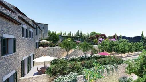 New stone house with large garden in Fornalutx New stone house with large garden in Fornalutx