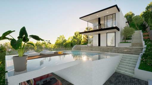 Attractive villa with sea views in Costa d'en Blanes Attractive villa with sea views in Costa d'en Blanes