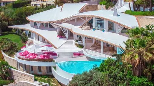 Architectural masterpiece on the sea's edge in the Bay of Palma