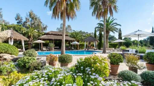 Spectacular mansion at the foot of the Tramuntana mountains near Selva