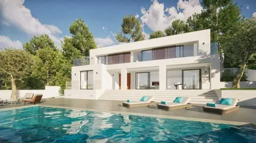 Modern villa with sea views in Nova Santa Ponsa Modern villa with sea views in Nova Santa Ponsa