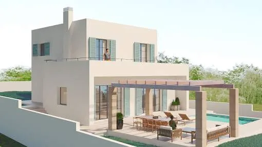 Modern villa project with sea view in Tolleric