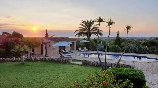 Finca with beautiful panoramic views in Portocolom Finca with beautiful panoramic views in Portocolom