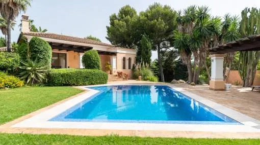 Delightful villa in Nova Santa Ponsa with a peaceful Mediterranean garden Delightful villa in Nova Santa Ponsa with a peaceful Mediterranean garden