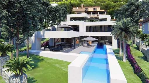 Extraordinary new luxury villa in Son Vida under construction