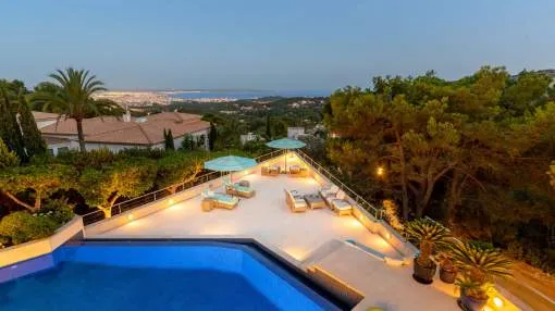 Spectacular designer villa with sea views in Son Vida