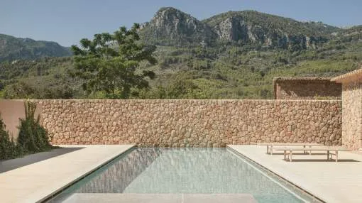 Unique natural stone finca with a large swimming pool in Soller on the west coast of Mallorca