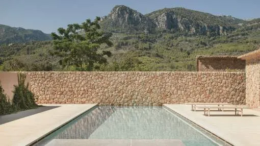 Unique natural stone finca with a large swimming pool in Soller on the west coast of Mallorca Unique natural stone finca with a large swimming pool in Soller on the west coast of Mallorca