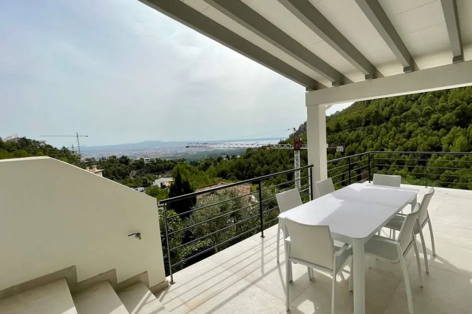 Mediterranean villa with fascinating mountain, city and sea views in Son Vida