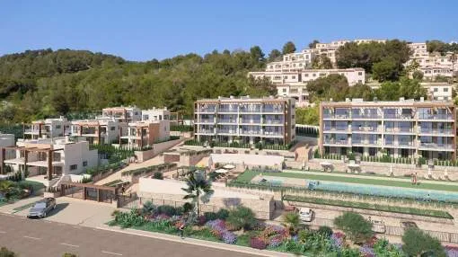 New construction project on the coast in front of Sa Cala