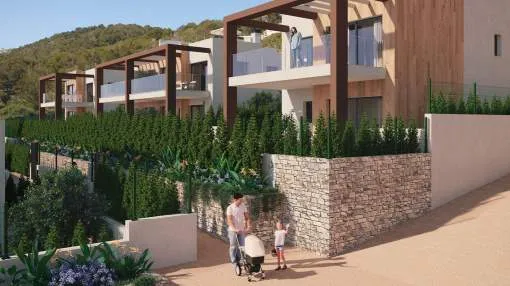 New construction project on the coast in front of Sa Cala
