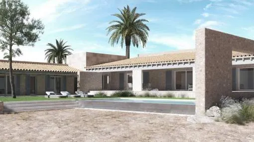 Newly built finca at only 10 Kms. from Es Trenc Newly built finca at only 10 Kms. from Es Trenc