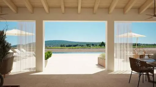 Beautiful newly built finca in the well known village of Santa Maria. Beautiful newly built finca in the well known village of Santa Maria.