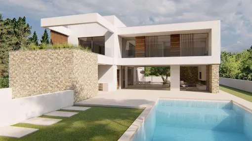 Modern newly built villa near the sea Modern newly built villa near the sea