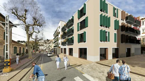 Newly built apartments in Port de Sóller a few meters from the beach