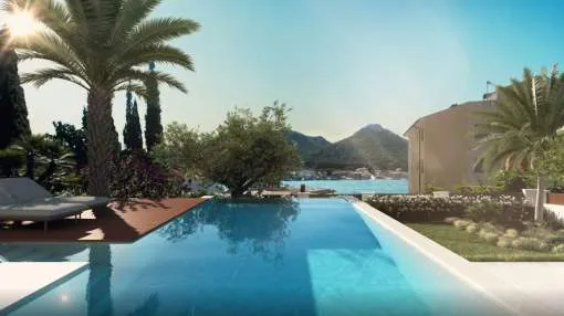 Designer Villa with Harbor Views on a park-like Plot