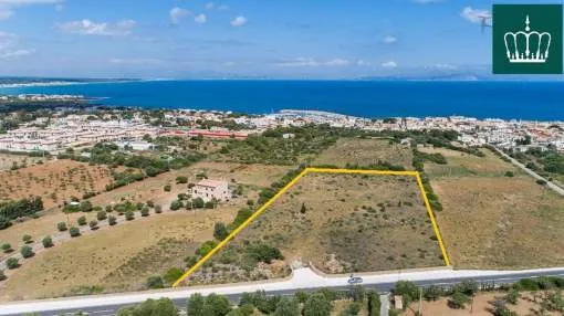Building plot with sea view and old planning permission in Colonia de Sant Pere