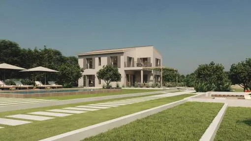 Wonderful finca under construction in the outskirts of Santanyi village